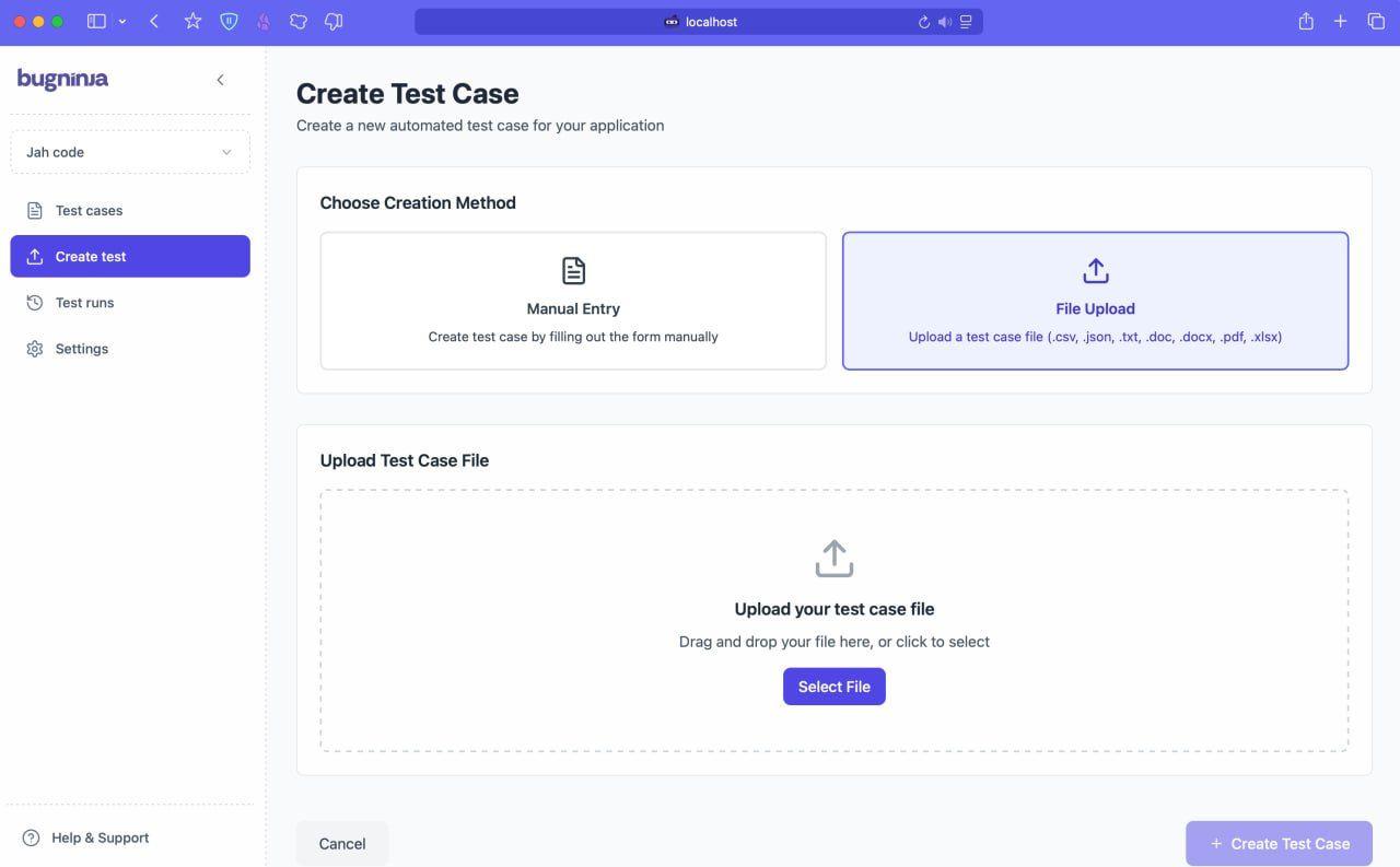 Migrate from Selenium to Bugninja: AI-driven test case generation from legacy files